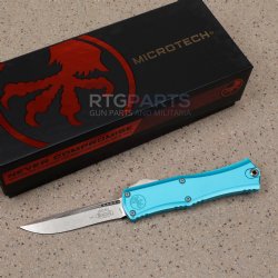 MICROTECH HERA II MINI S/E RECURVE OTF, AUTOMATIC KNIFE, TURQUOISE, 3 INCH, STONEWASH, 1705M-10TQ