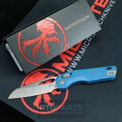 MICROTECH STANDARD ISSUE MSI, S/E, RAM-LOK, BLUE CERAKOTE POLYMER, 3.9 INCH, APOCALYPTIC, 210T-10APPCBL