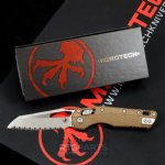 MICROTECH STANDARD ISSUE MSI, S/E, RAM-LOK, POLYMER DARK EARTH, 3.9 INCH, APOCALYPTIC, FULLY SERRATED, 210T-12APPMDE