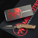 MICROTECH STANDARD ISSUE MSI, S/E, RAM-LOK, DARK EARTH POLYMER, 3.9 INCH, BLACK BLADE, 210T-1PMDE