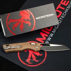 MICROTECH STANDARD ISSUE MSI, S/E, RAM-LOK, DARK EARTH POLYMER, 3.9 INCH, BLACK BLADE, 210T-1PMDE