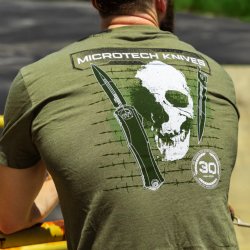 MICROTECH 30TH YEAR ANNIVERSARY GREEN T-SHIRT, SMALL