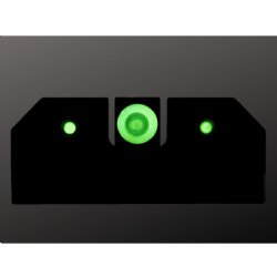 XS SIGHTS R3D NIGHT SIGHTS FOR GLOCK 42/43/43X/48, GREEN FRONT DOT