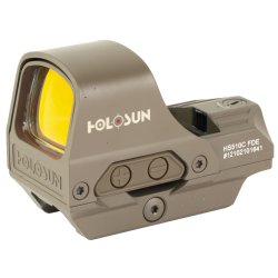 HOLOSUN HS510C REFLEX MRS, RED DUAL RETICLE QR, FDE