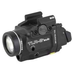 STREAMLIGHT TLR-8 SUBCOMPACT WHITE LED WITH RED LASER, FITS SIG P365/XL