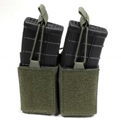ODG AR15 DUAL MAG VELCRO POUCH W/ BUNGEE PULLER