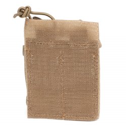 FDE DUAL PISTOL MAG VELCRO POUCH W/ BUNGEE PULLER