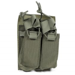ODG DUAL PISTOL MAG VELCRO POUCH W/ BUNGEE PULLER