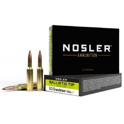 NOSLER BALLISTIC TIP 6.5 CREEDMOOR, 140GR, 20RD/BOX