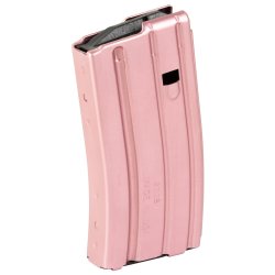 AR15 20RD PINK ALUMINUM MAGAZINE NEW, DURAMAG