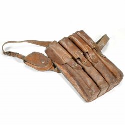 YUGO M56 LEATHER MAGAZINE POUCH, GREAT FOR PPSH41 M49/57