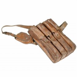 YUGO M56 LEATHER MAGAZINE POUCH, GREAT FOR PPSH41 M49/57