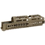 MIDWEST INDUSTRIES AK47/AK74 ALPHA SERIES 10 INCH QUAD RAIL HANDGUARD, FDE