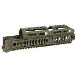 MIDWEST INDUSTRIES AK47/AK74 ALPHA SERIES 10 INCH QUAD RAIL HANDGUARD, ODG