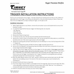TIMNEY RUGER PRECISION RIMFIRE TWO-STAGE DROP IN TRIGGER