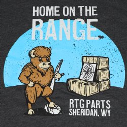 RTG PARTS HOME ON THE RANGE T-SHIRT, MEDIUM