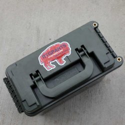 RTG PARTS STICKER, WYOMING BUFFALO RED
