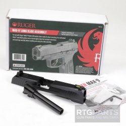 RUGER MAX-9 9MM COMPLETE LONG SLIDE ASSEMBLY W/ 4" BARREL