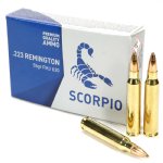 SCORPIO 223 REM 55GR FMJ, 20RD BOX