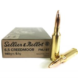 S&B 6.5 CREEDMOOR 140GR FMJ 20RD / BOX 