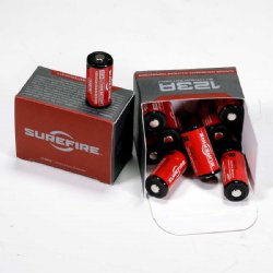 SUREFIRE CR123A LITHIUM BATTERIES, BOX OF 12