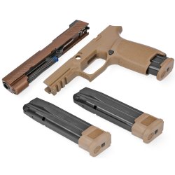 SIG CALIBER X-CHANGE KIT 9MM P320-M17, COYOTE FINISH, INCLUDES THREE MAGS