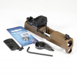 SIG P320 X SERIES SLIDE ASSEMBLY COYOTE 3.6" WITH ROMEO 1 PRO AND XRAY3 SUPPRESSOR SIGHTS