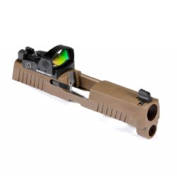 SIG P320 X SERIES SLIDE ASSEMBLY COYOTE 3.9" WITH ROMEO 1 PRO AND XRAY3 SUPPRESSOR SIGHTS