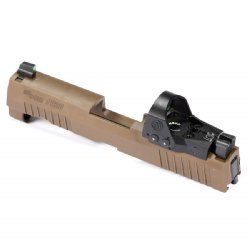 SIG P320 X SERIES SLIDE ASSEMBLY COYOTE 3.9" WITH ROMEO 1 PRO AND XRAY3 SUPPRESSOR SIGHTS