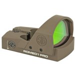 SIG ROMEO1 PRO RED DOT 1x30 6MOA REFLEX SIGHT, FDE