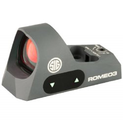 SIG ROMEO3 RED DOT 1x25 3MOA REFLEX SIGHT, WITH RISER