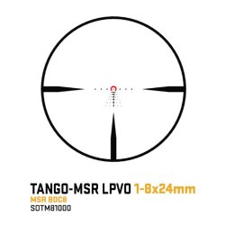 SIG TANGO MSR LPVO 1-8x24 SFP, 30MM TUBE, MSR-BDC8 ILLUMINATED MOA RETICLE, BLACK