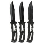 SOG THROWING KNIVES, PARACORD HANDLE, INCLUDES SHEATH, 3 PACK