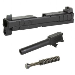SPRINGFIELD XD SLIDE ASSEMBLY W/ BARREL, RECOIL ASSEMBLY, OSP PLATE, FITS 4 INCH XD, BLACK