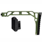 JMAC CUSTOMS SS-8RP WITH RUBBER BUTTPAD FOR 5.5MM FOLDING AK, GREEN
