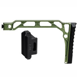 JMAC CUSTOMS SS-8RP WITH RUBBER BUTTPAD FOR SAM7SF, GREEN