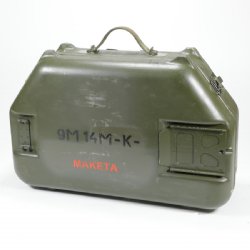 SUITCASE SAGGER 9M14 MALYUTKA AT-3 INERT MISSILE W/ CASE