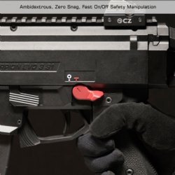 UTG SAFETY SELECTORS, FOR CZ SCORPION EVO 3, RED