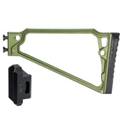 JMAC CUSTOMS TS-8RP STOCK WITH RUBBER BUTTPAD FOR SAM7SF, GREEN