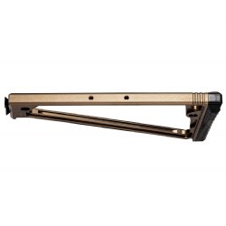 JMAC CUSTOMS TS-9P 1913 FOLDING STOCK WITH RUBBER BUTTPAD, TAN