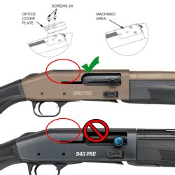 HB INDUSTRIES MOSSBERG 940 PRO OPTIC MOUNT, HOLOSUN 509T, SCRS