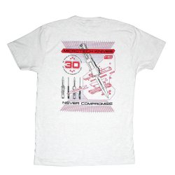 MICROTECH 30TH YEAR ANNIVERSARY CREAM T-SHIRT, 2XL