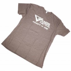 VICKERS TACTICAL ADAPT OR DIE T-SHIRT, BROWN, 3XL