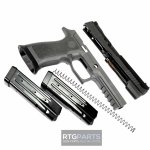 SIG CALIBER X-CHANGE KIT 9MM P320-X5, GRAY FINISH, FIBER OPTIC FRONT & R2 ADJUSTABLE REAR, TWO MAGS