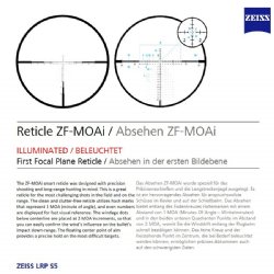 ZEISS LRP S5 5-25X56 ZF-MOAi #17 FFP ILLUMINATED RIFLESCOPE