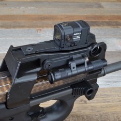 HB INDUSTRIES FN P90/PS90 LOW PROFILE OPTIC MOUNT, AIMPOINT ACRO, STEINER MPS