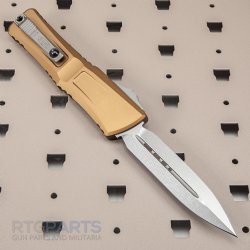 MICROTECH COMBAT TROODON GEN III D/E OTF AUTOMATIC KNIFE, TAN, 4 INCH, STONEWASH, 1142-10TA