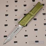 MICROTECH COMBAT TROODON GEN III D/E OTF AUTOMATIC KNIFE, OD GREEN, 4 INCH, APOCALYPTIC, P/S, 1142-12APOD