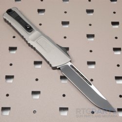 MICROTECH COMBAT TROODON GEN III S/E OTF AUTOMATIC KNIFE, NATURAL CLEAR, 4 INCH, 1143-1NC