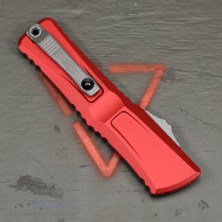 MICROTECH COMBAT TROODON GEN III T/E OTF AUTOMATIC KNIFE, RED, 4 INCH, APOCALYPTIC, 1144-10APRD